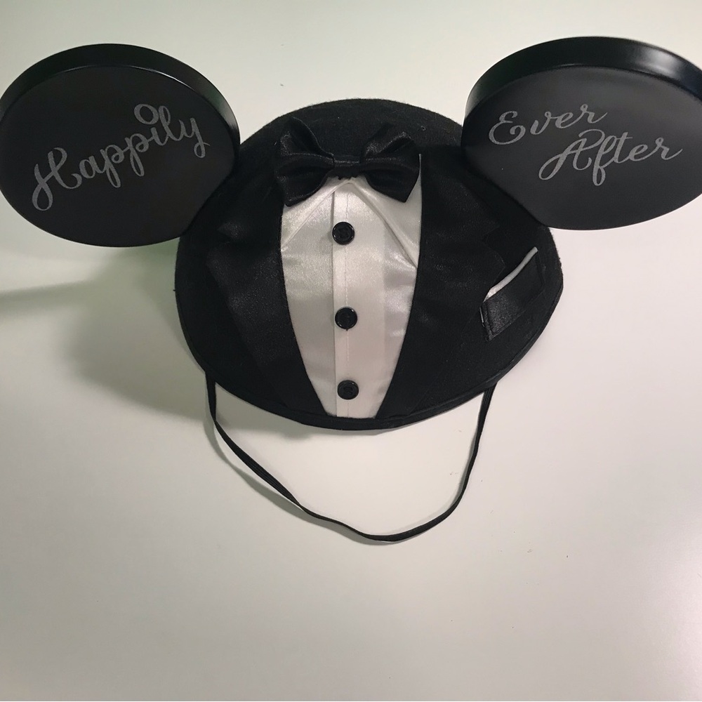 Black and White Tuxedo Mickey Ears Hat